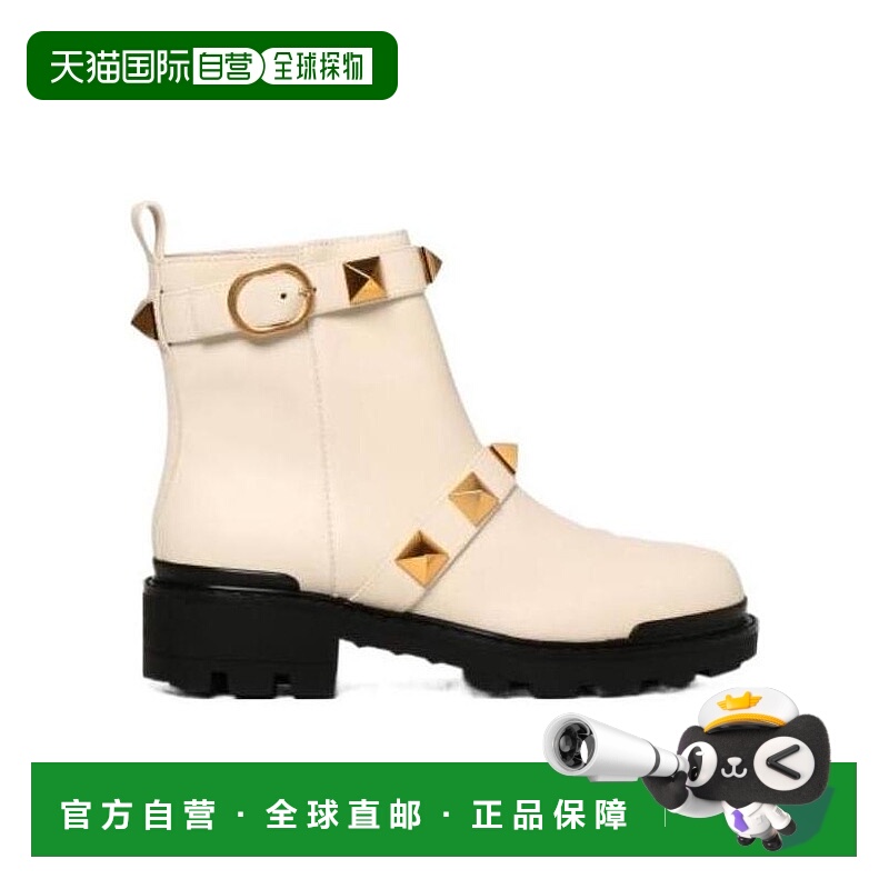 【99新未使用】香港直邮Valentino 铆钉设计及踝靴子 WW0S0DC9NKD