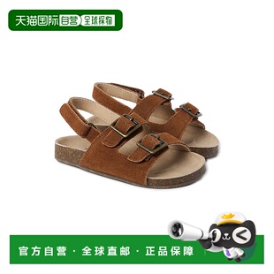 棕色 jack珍妮和杰克绒面扣凉鞋 美国奥莱直发 and 自营janie