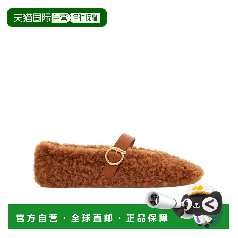 1h可退 香港直邮FERRAGAMO/菲拉格慕 女士 羊毛芭蕾平底鞋 crov,女鞋,浅口单鞋,淘宝优惠券,粉丝福利购,淘宝优惠卷