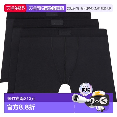 1h可退 香港直邮SKIMS 男士 三件装黑色 Cotton 5