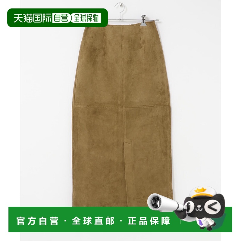 1h可退 日本直邮Sonny Label女士仿麂皮半身裙 简约开衩设计 春秋
