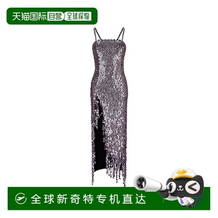 237WCW90H163开衩 香港直邮The Attico 女士 细肩带连衣裙