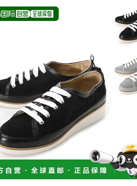 日本直邮Pascucci 女士 Una R 82 Amalfi Nappa Nero 运动鞋 麂皮