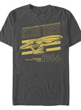 Fifth Sun|男士星际迷航原版系列老黄色 1966 短袖 T 恤