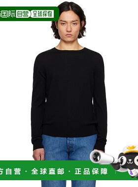 1h可退 香港直邮潮奢 The Row 男士 黑色 Rowley 毛衣 920Y751