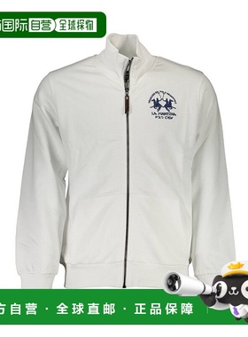 自营 La Martina棉男式毛衣-白色 美国奥莱直发