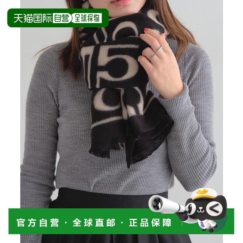 1h可退 日本直邮deux amour 女士 monogram印花披肩 轻盈垂感设计