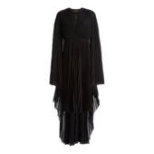 巴黎世家 女士 Tech Balenciaga Crepe 褶裥连衣裙