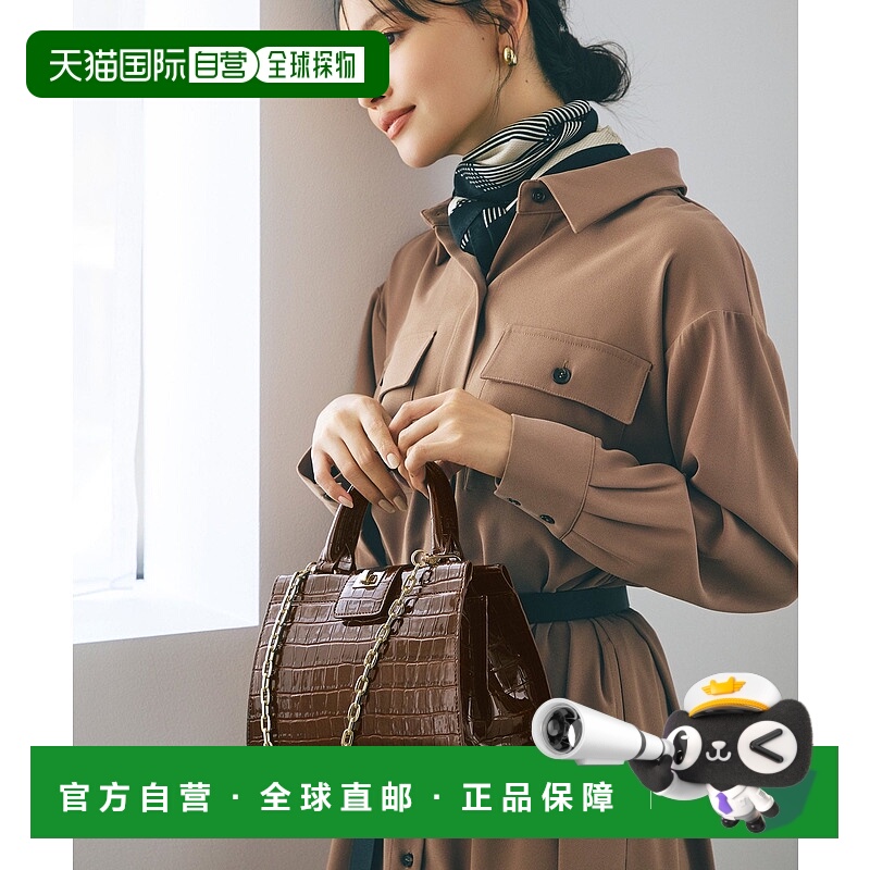 日本直邮TOPKAPI CROCO 鳄鱼纹珐琅2way手提包