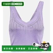 舒适时尚 1h可退 精饰针织上衣 purple紫色 香港直邮Rabanne 女士