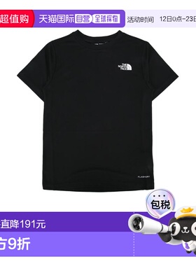 香港直邮THE NORTH FACE 男童T恤 NF0A8DF2JK31 AW2025 黑色北面