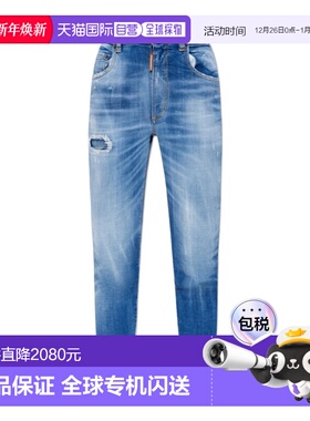 香港直邮Dsquared2 腰带袢牛仔裤 S72LB0829S30342