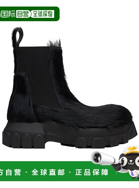 香港直邮RICK OWENS 女士靴子 RP02E4881LHL99 AW2025 黑色短靴