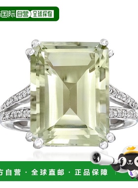 自营 ross-simons 罗斯-西蒙斯绿色普拉西奥莱特和 . 925 纯银白