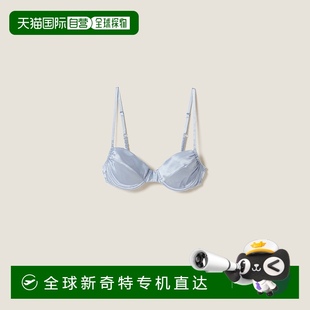 欧洲直邮MIU 缎面文胸刺绣 MIU 2025新品