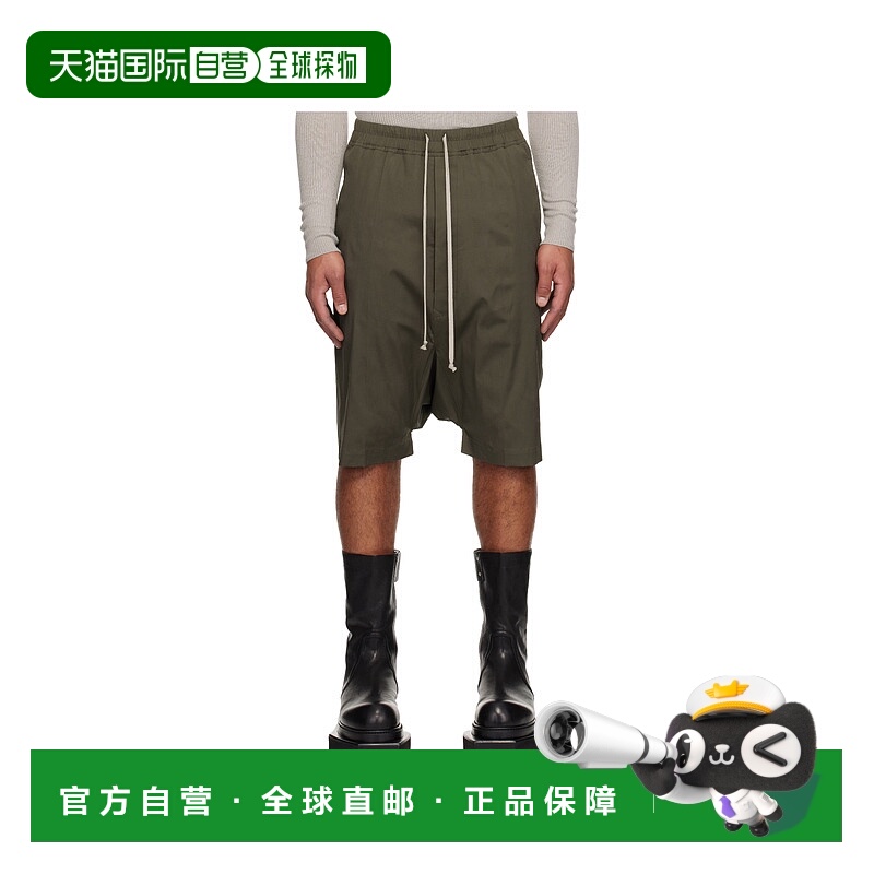 香港直邮RICK OWENS 男士短裤 RU02E1384TE25 AW2025 棕色 Concor
