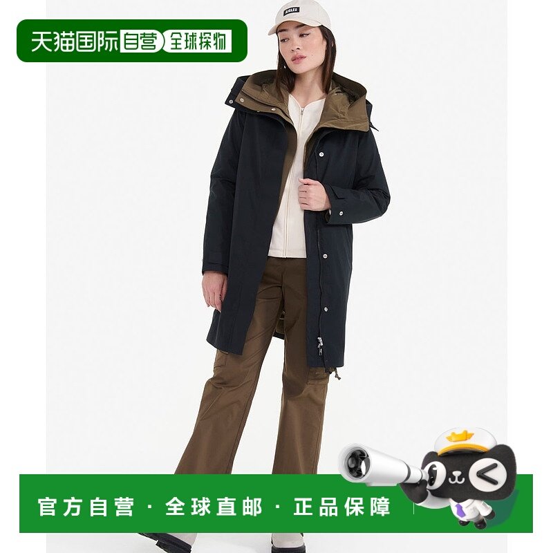 日本直邮AIGLE 透湿防水连帽长款夹克 [AI715EW14507]外套