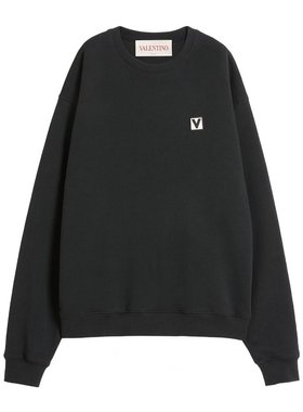 VALENTINO 男士针织毛衣 VMF28RAQS0NO CO 黑色 长袖卫衣