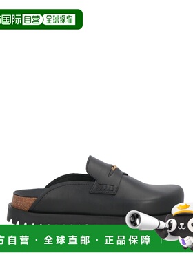 1h可退 香港直邮versace 范思哲 男士 Mules 木屐 black黑色 舒适