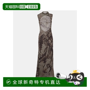 印花网纱长款 艾克妮 女士 连衣裙 香港直邮Acne 1h可退 Studios