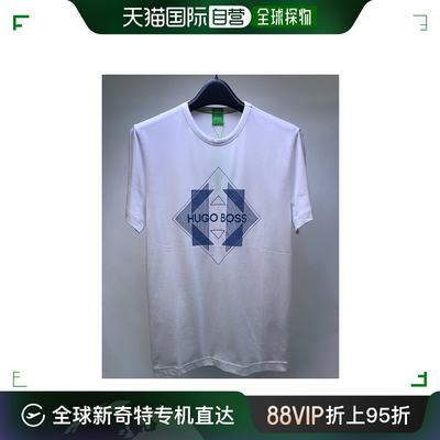 香港直邮潮奢 BOSS 波士 男士 徽标圆领T恤 TEE250309994100