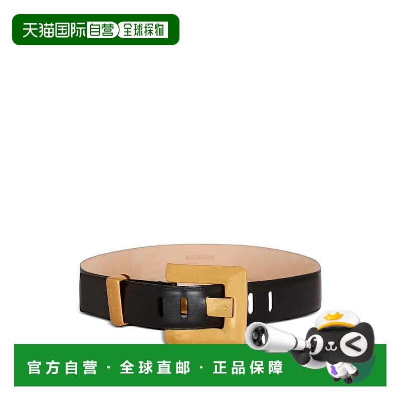 香港直邮BALMAIN 女士腰带 GN1WJ192LSLX0PA SS2026 黑色 Balmain
