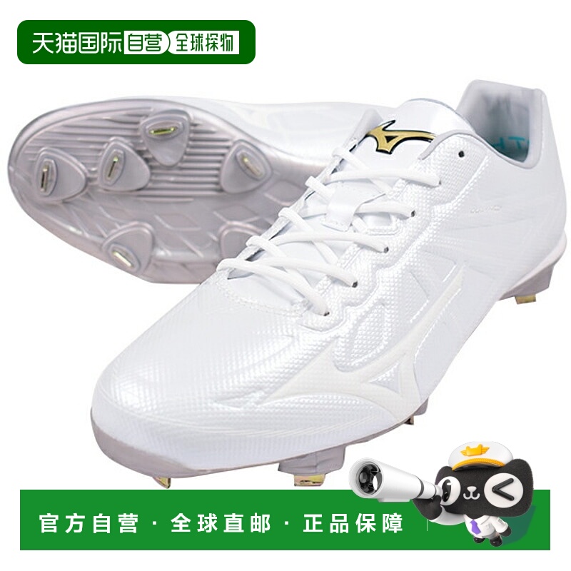 日本直邮美津浓 Light Revo Elite Wide CK 棒球鞋（白/黑）金属1