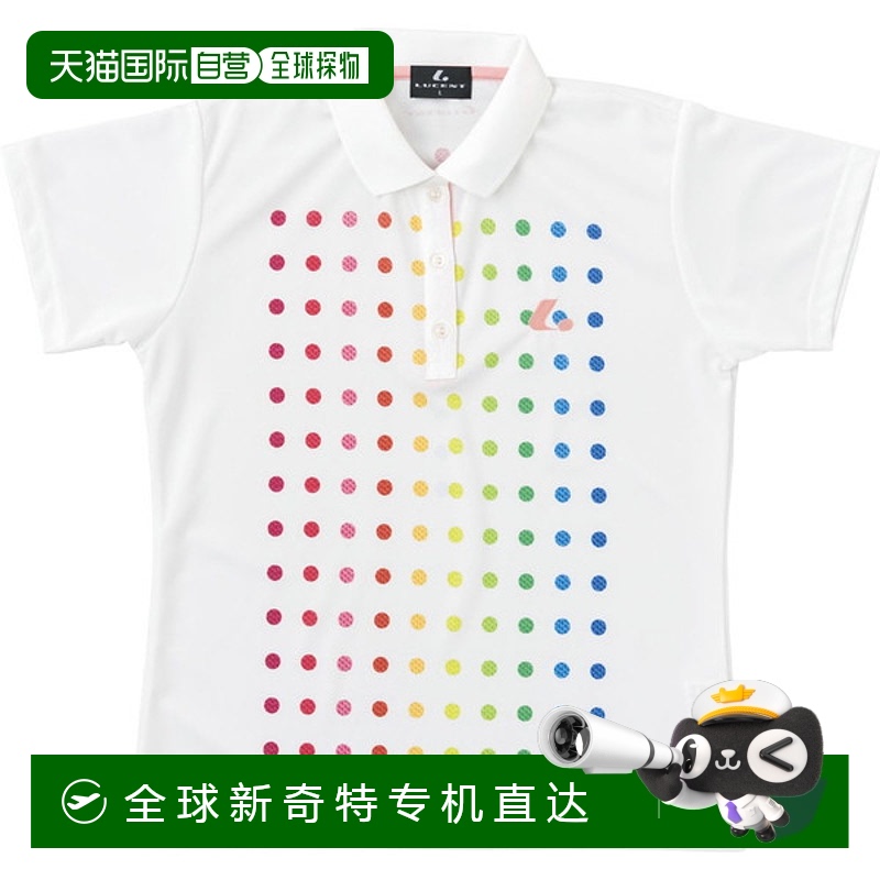 日本直邮LUCENT 女式比赛衬衫白色网球 XLP4870 女式短袖