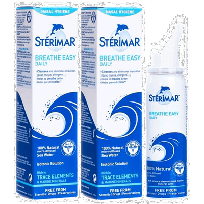 欧洲直邮Sterimar鼻喷雾50ml清除杂质灰尘粘液过敏源呼吸通畅滋润