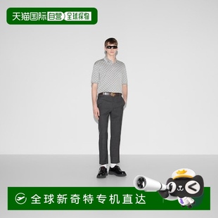欧洲直邮GUCCI 2025新品 珠地棉提花Polo衫