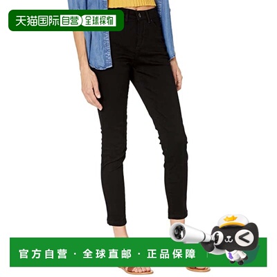 自营Lee Sculpting Jeans Womens  Black Mid Rise Slim Fit Skin