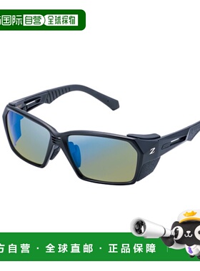 日本直邮Zeku 偏光眼镜 F-2047C LOOF Ease 绿/蓝镜面哑光黑色（