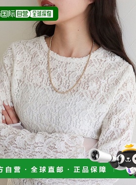 1h可退 日本直邮FREDY & GLOSTER 女士金属珠中长项链 简约叠戴设