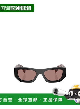 香港直邮PRADA 女士眼镜 PRA01S13P60B SS2025 黑色 徽标太阳镜