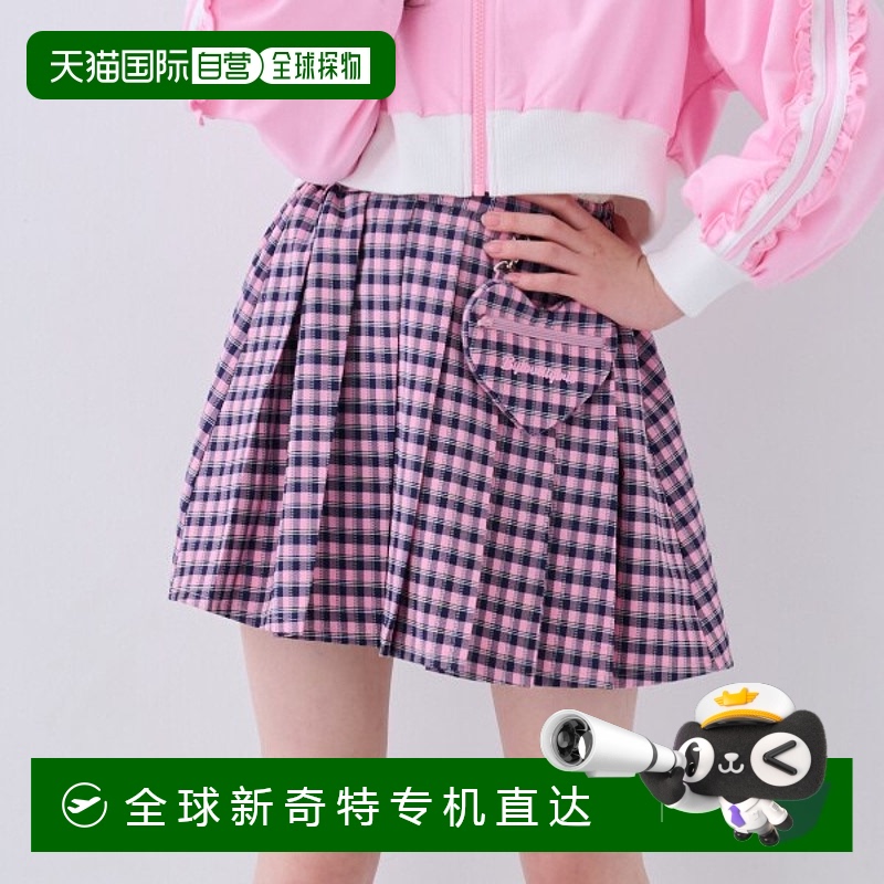1h可退 日本直邮by loveit大童青少年春夏百褶裙带心形小包设计 7