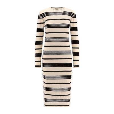 Moncler 盟可睐 女士 条纹中长连衣裙 K10939L00015M6334