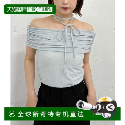 1h可退 日本直邮archives女装褶皱设计宽松夏季Off Shoulder上衣