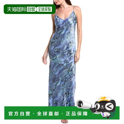 自营l'agenceL’AGENCE Serita V-Neck Bias Silk Maxi Dress - b