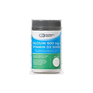 澳大利亚直邮Pharmacy Health钙片VD维生素D3成人补充营养150粒