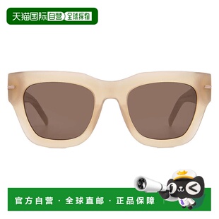 自营Hugo Boss Brown Square Ladies Sunglasses BOSS 1520/S 010