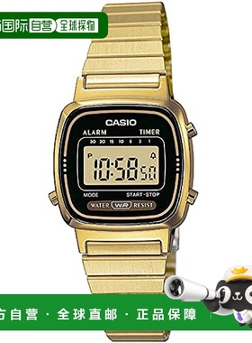 【日本直邮】CASIO卡西欧 女士时尚手表 金色 × 黑色 LA670WGA-1
