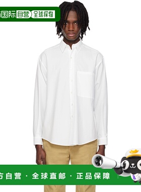 1小时内可退 香港直邮AURALEE 男士 白色 Washed Finx Twill Big