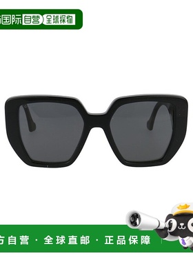 1h可退 香港直邮潮奢 Gucci 古驰 女士 黑色大框太阳镜 GG0956S