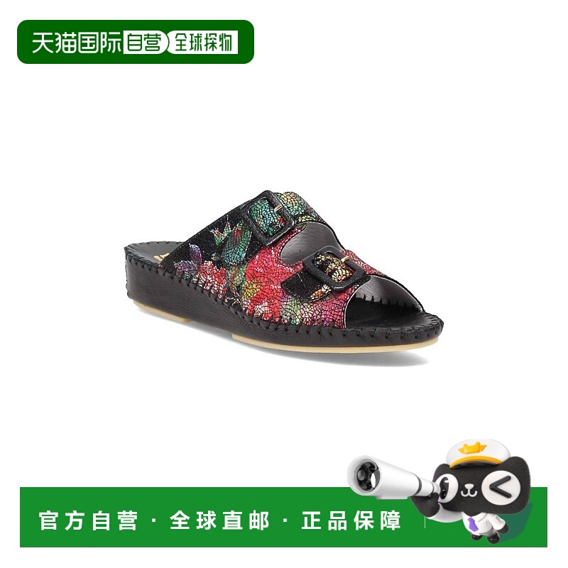 自营laplumeWomen's La Plume Jen Sandal In Black Deco - black