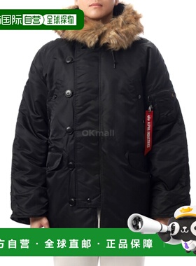 韩国直邮Alpha Industries N-3B棉服夹克男款黑色MJN31000C1