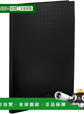 【日本直邮】LIHIT LAB AQUA DROPs 透明书 口袋替换型 A4 黑色 5