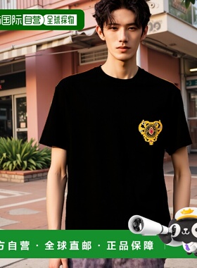 香港直邮VERSACE 男士T恤 76GAHL01CJ01L899范思哲男装