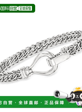 自营 Ross-Simons 纯银 Cestina-Link 手链 - 8 英寸 美国奥莱直