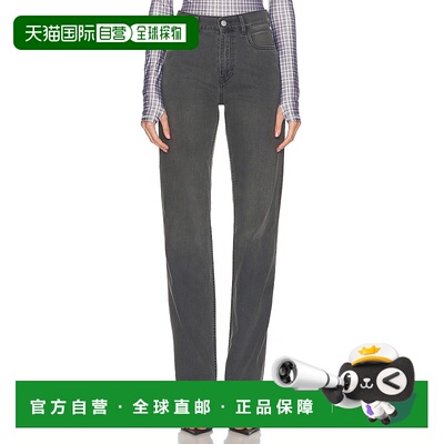 1h可退 香港直邮Coperni 女士 直筒牛仔裤 COPP78F2004 grey灰色