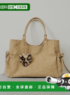 1h可退 日本直邮Chico 女装 爱心毛绒挂饰 皮革风格 托特包 CHZ10